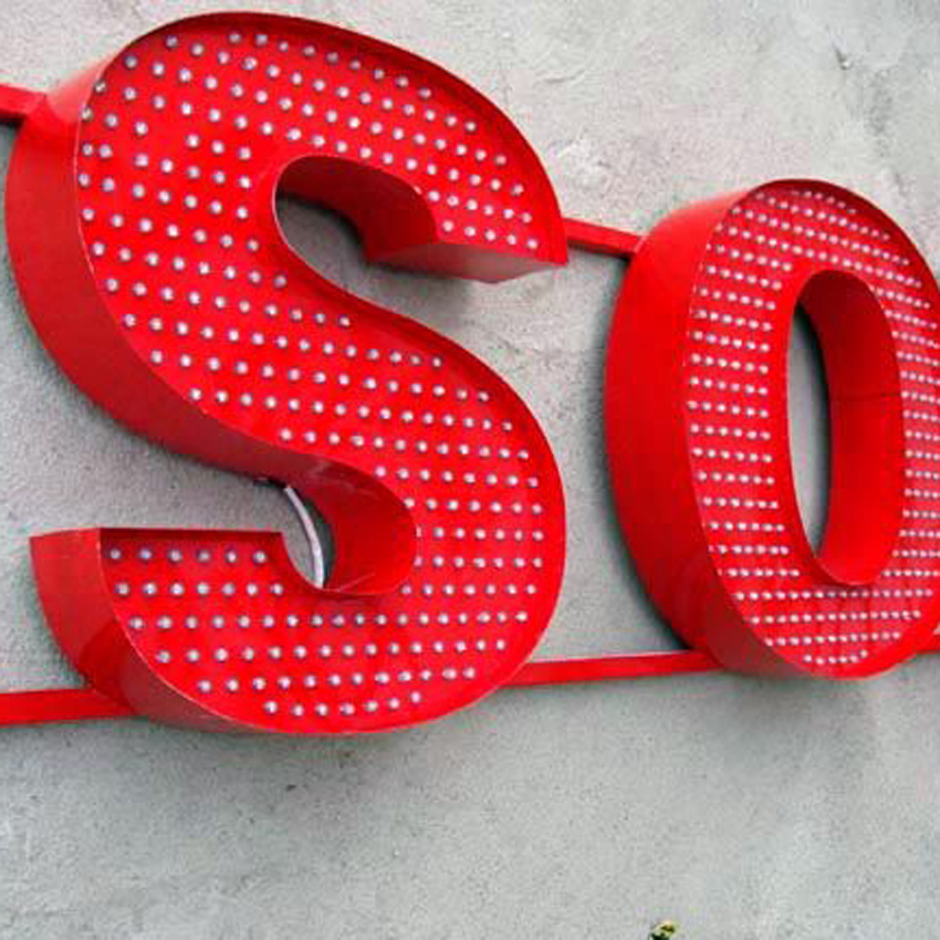 外露沖孔發光字 外露沖孔發光字