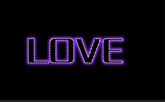 ps 制作發光字步驟