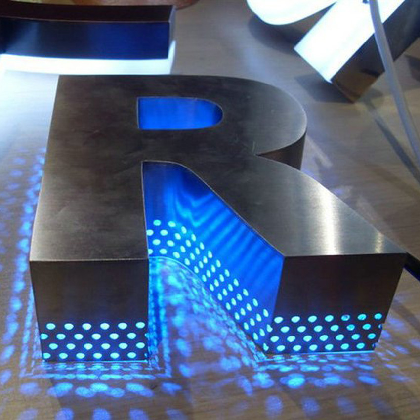 LED側邊穿孔不銹鋼發光字 LED側邊穿孔不銹鋼發光字